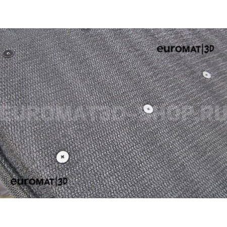 Текстильные 3D коврики Euromat3D Lux в салон для Renault Fluence (2010-) № EM3D-004201