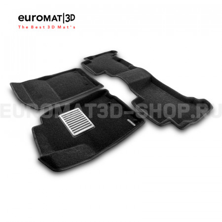 Текстильные 3D коврики Euromat3D Lux в салон для Toyota Land Cruiser Prado 150 (2010-2014) № EM3D-005115