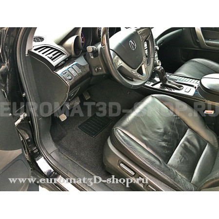 Текстильные 3D коврики Euromat3D Business в салон для Acura MDX (2006-2014) № EMC3D-000001