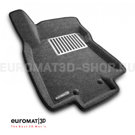 Текстильные 3D коврики Euromat3D Lux в салон для Nissan X-Trail (T32) (2015-2020) № EM3D-003724G Серые Текстильные 3D коврики Euromat3D Lux в салон для Nissan X-Trail (T32) (2015-2020) № EM3D-003724G Серые