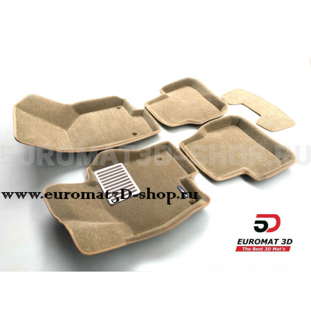 Текстильные 3D коврики Euromat3D Lux в салон для Volkswagen Passat B6 (2005-2011) № EM3D-005412T Бежевые Текстильные 3D коврики Euromat3D Lux в салон для Volkswagen Passat B6 (2005-2011) № EM3D-005412T Бежевые