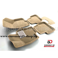 Текстильные 3D коврики Euromat3D Lux в салон для Volkswagen Passat B6 (2005-2011) № EM3D-005412T Бежевые Текстильные 3D коврики Euromat3D Lux в салон для Volkswagen Passat B6 (2005-2011) № EM3D-005412T Бежевые