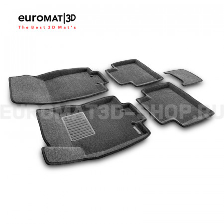 Текстильные 3D коврики Euromat3D Business в салон для Nissan X-Trail (T32) (2015-2020) № EMC3D-003724G Серые Текстильные 3D коврики Euromat3D Business в салон для Nissan X-Trail (T32) (2015-2020) № EMC3D-003724G Серые