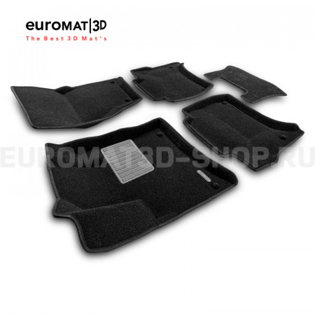 Текстильные 3D коврики Euromat3D Premium в салон для Volkswagen Touareg (2010-2017) № EMPR3D-004101 Текстильные 3D коврики Euromat3D Premium в салон для Volkswagen Touareg (2010-2017) № EMPR3D-004101