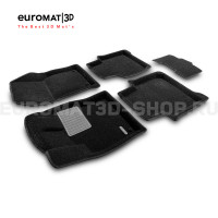 Текстильные 3D коврики Euromat3D Premium в салон для Skoda Kodiaq (2017-2024) № EMPR3D-004512