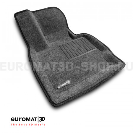 Текстильные 3D коврики Euromat3D Business в салон для Bmw X4 (F26) (2015-2017) № EMC3D-001210G Серые