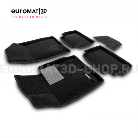 Текстильные 3D коврики Euromat3D Business в салон для Kia K5 (2020-) № EMC3D-002708