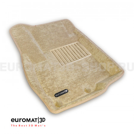Текстильные 3D коврики Euromat3D Business в салон для Peugeot 4007 № EMC3D-003609T Бежевые Текстильные 3D коврики Euromat3D Business в салон для Peugeot 4007 № EMC3D-003609T Бежевые