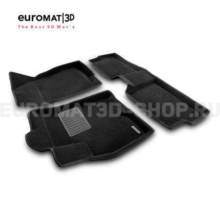 Текстильные 3D коврики Euromat3D Business в салон для Chery Tiggo 7 PRO (2019-) № EMC3D-001421