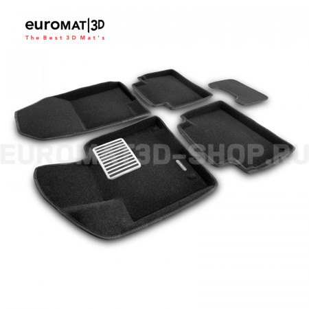 Текстильные 3D коврики Euromat3D Lux в салон для Hyundai Tucson (2021-) № EM3D-002711