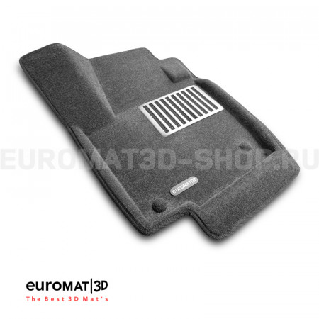 Текстильные 3D коврики Euromat3D Lux в салон для Skoda Rapid (2020-) № EM3D-004508G Серые