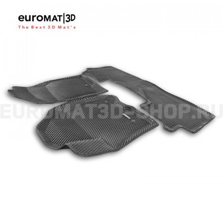 3D коврики Euromat3D EVA в салон для Cadillac Escalade (2021-) № EM3DEVA-001308
