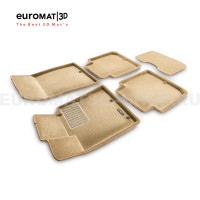 Текстильные 3D коврики Euromat3D Business в салон для Kia Quoris (2014-) № EMC3D-002928T Бежевые Текстильные 3D коврики Euromat3D Business в салон для Kia Quoris (2014-) № EMC3D-002928T Бежевые