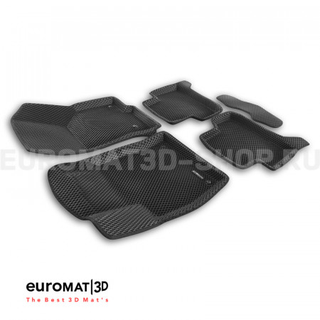 3D коврики Euromat3D EVA в салон для Jetta VS5 (2019-) № EM3DEVA-005451