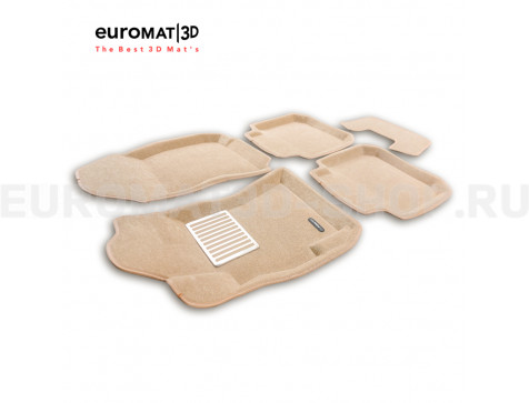 Текстильные 3D коврики Euromat3D Lux в салон для Subaru Legacy (2010-) № EM3D-004704T Бежевые Текстильные 3D коврики Euromat3D Lux в салон для Subaru Legacy (2010-) № EM3D-004704T Бежевые