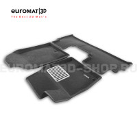 Текстильные 3D коврики Euromat3D Lux в салон для Jetour T1 (2025-) № EM3D-000023