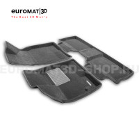 Текстильные 3D коврики Euromat3D Business в салон для BYD EV2 (2019-) № EMC3D-001257