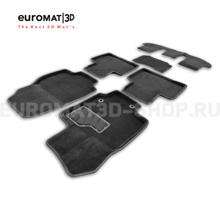 Коврики 3D ворс в салон Toyota Highlander (2021–2026) № SI3D00THXU70