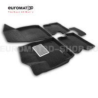 Текстильные 3D коврики Euromat3D Lux в салон для Lada Iskra (2025-) № EM3D-005311